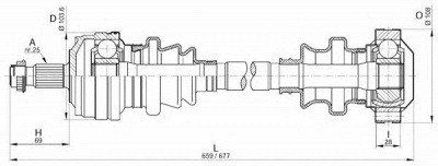 OPEN PARTS drs618500 -  Приводной вал